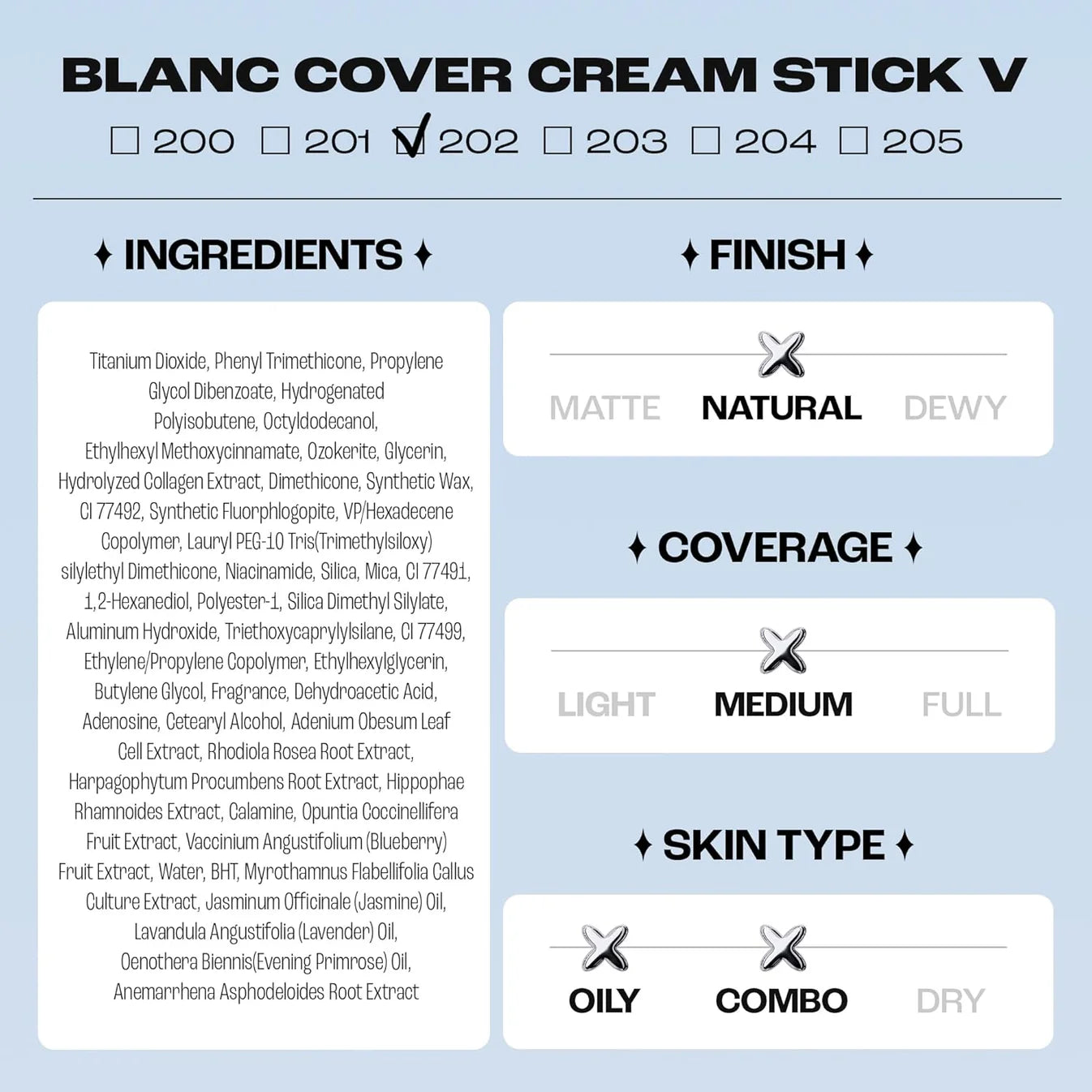Gleamont™ BLANC Cover Cream Stick